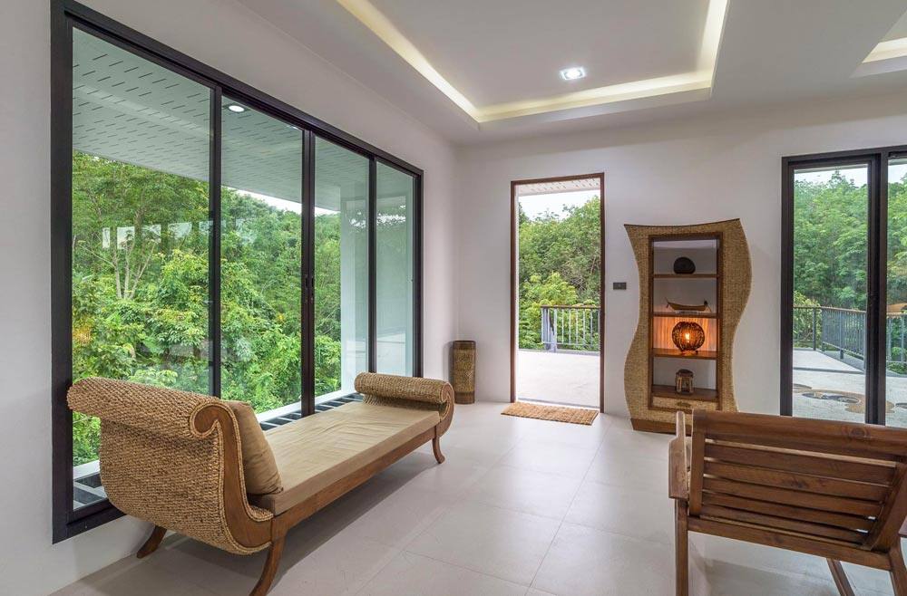relaxing living space with great views