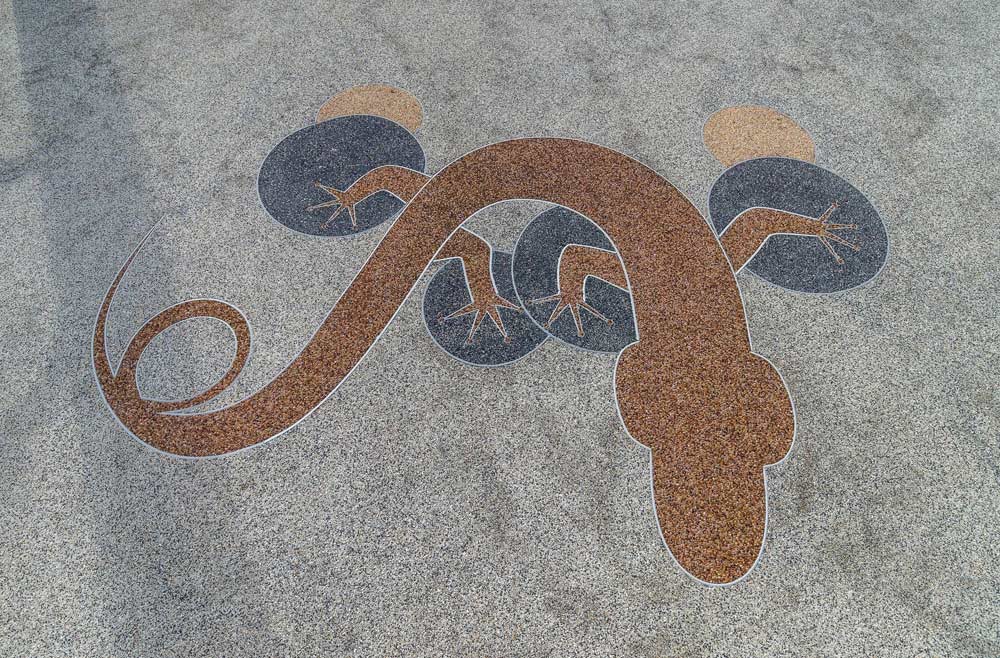 Our logo on our balcony